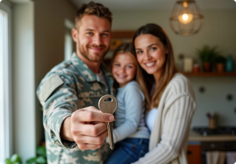 Enterprise property manager for active duty military and veterans